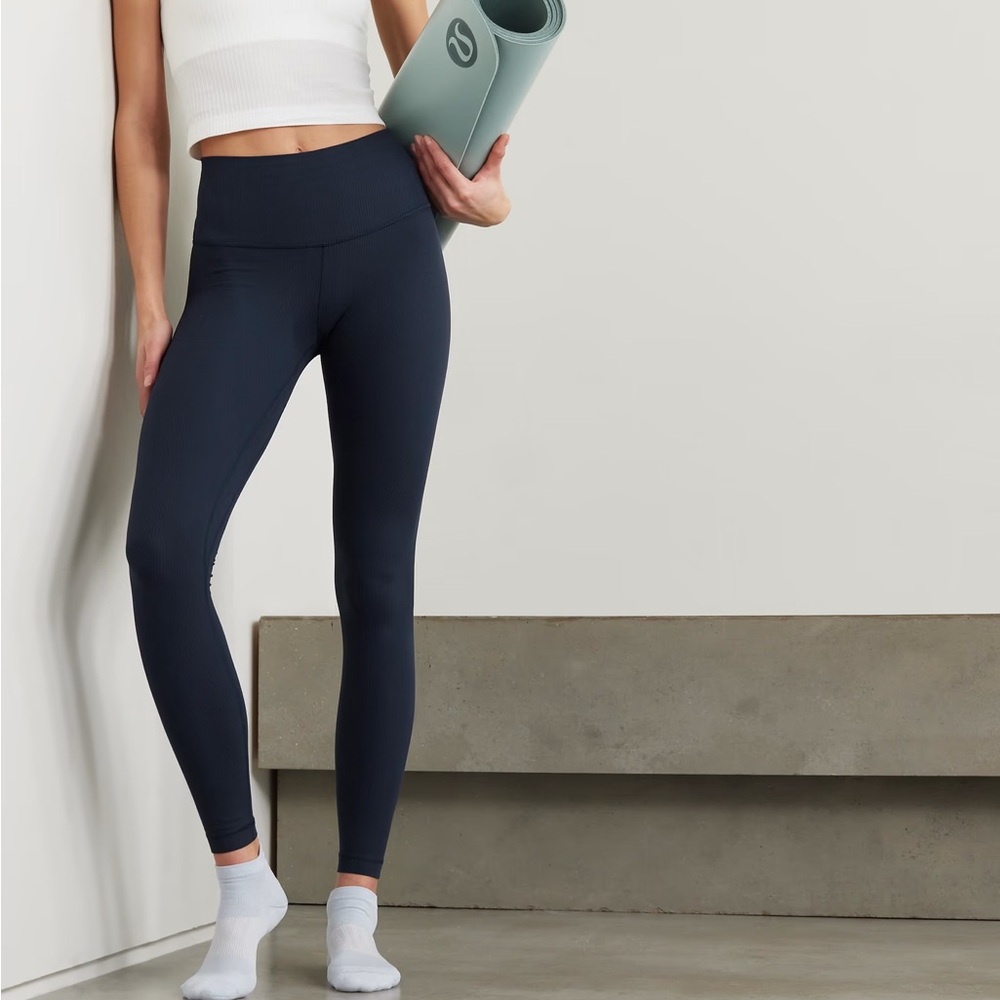 Lululemon align ribbed leggings 28” - navy 14